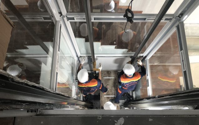 Thi công lắp đặt thang máy