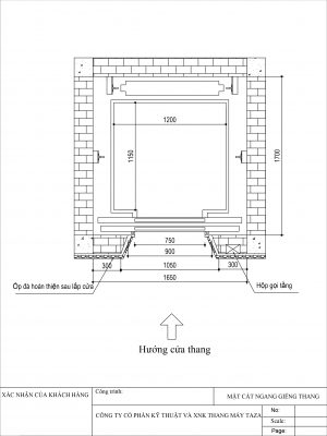 Thang máy gia đình 450kg