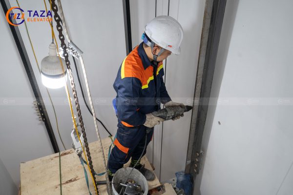 thi công lắp đặt thang máy