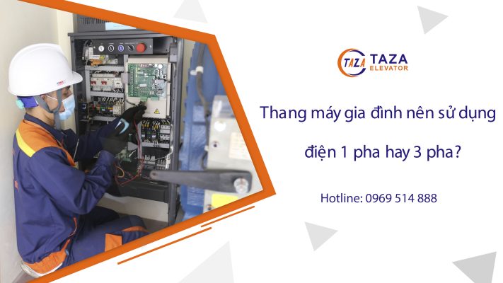 Thang máy nên sử dụng điện 1 pha hay 3 pha
