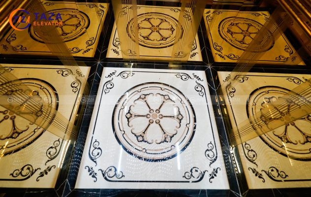 Nội thất cabin thang máy dành cho biệt thự