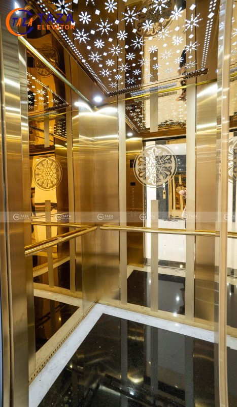 Nội thất cabin thang máy dành cho biệt thự