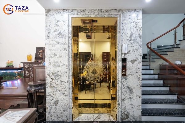 Nội thất cabin thang máy dành cho biệt thự