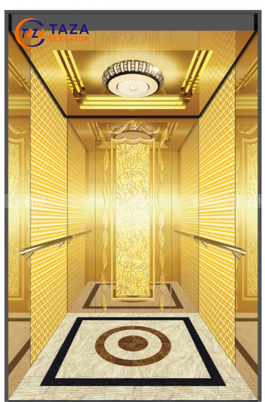 Nội thất cabin thang máy dành cho biệt thự