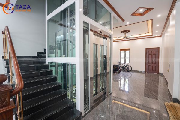 Chống nóng thang máy kính