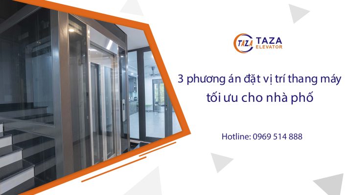 Vị trí thang máy cho nhà phố