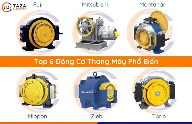 Top 6 thương hiệu động cơ thang máy phổ biến nhất hiện nay