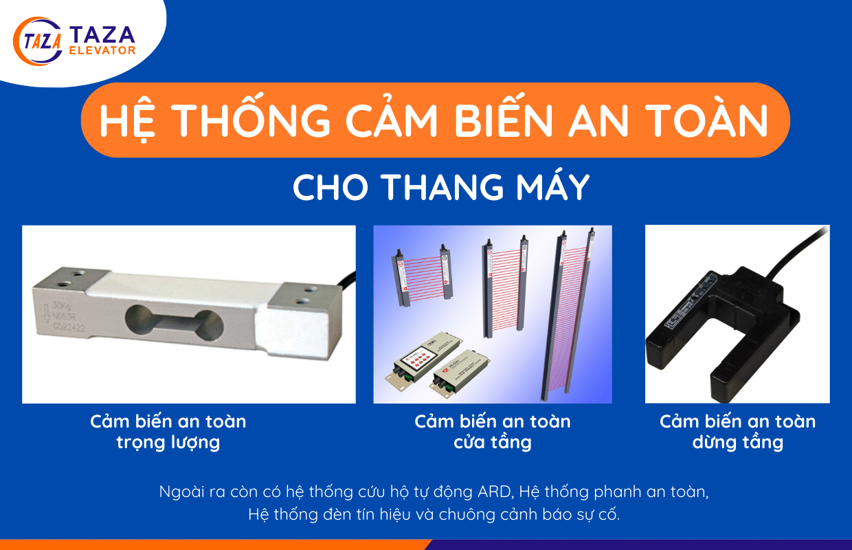 Các hệ thống cảm biến an toàn cho thang máy