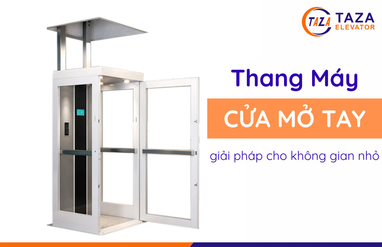 Nên chọn cửa thang máy mở tay hay cửa tự động cho gia đình?