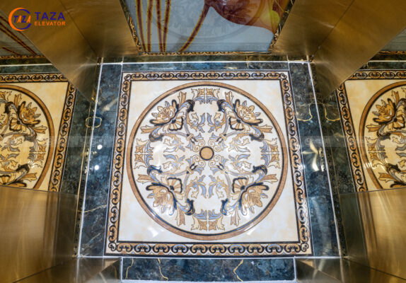 Sàn cabin đá granite hoa văn