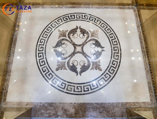 Sàn cabin đá granite hoa văn