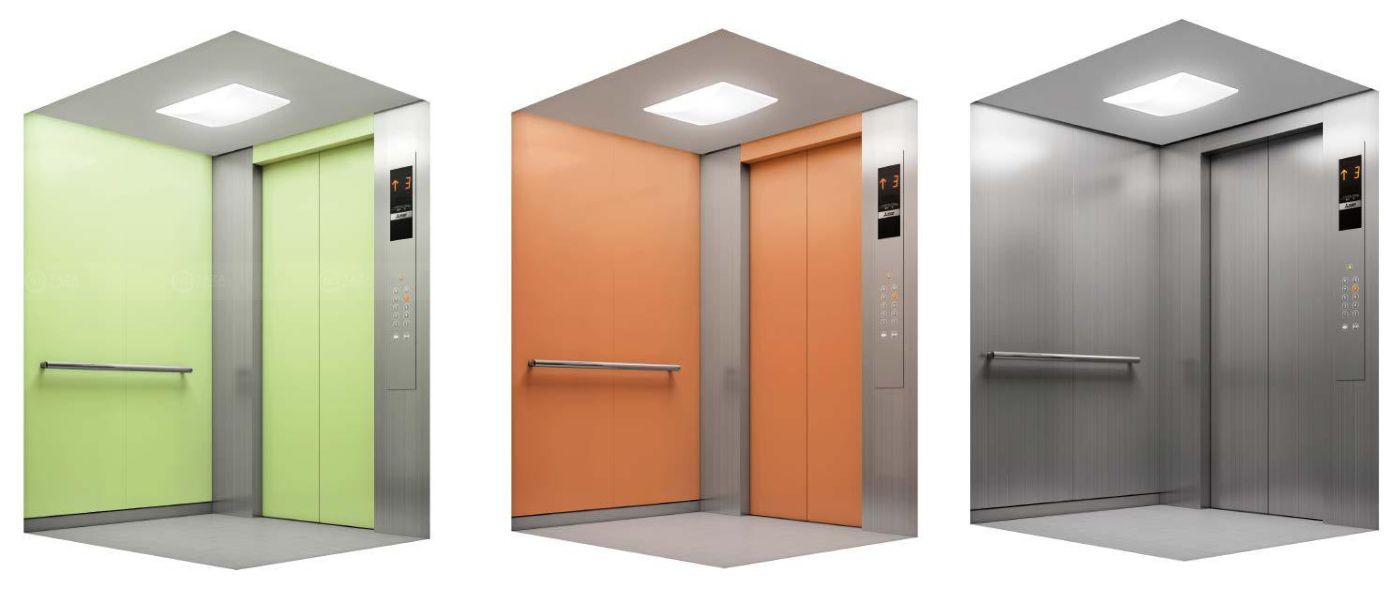 Mẫu cabin thang máy Mitsubishi hiện đại, sang trọng