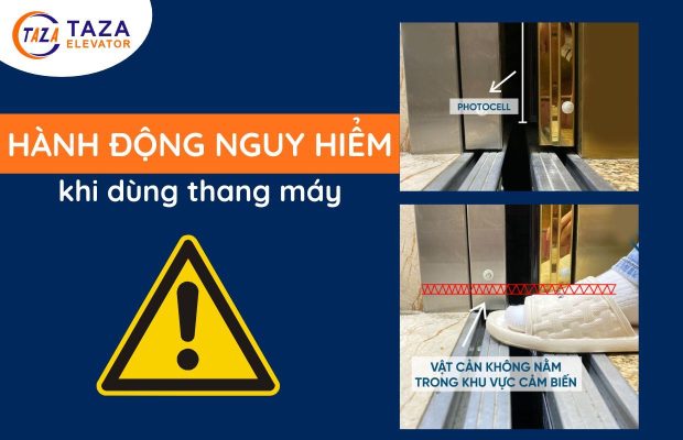 3 sai lầm nghiêm trọng khi sử dụng thang máy
