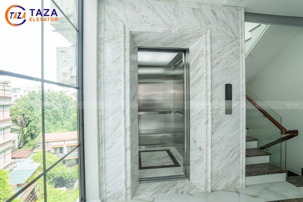 thang máy inox sọc nhuyễn
