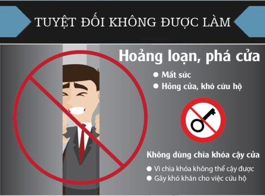 Quy trình xử lý khi bị kẹt trong thang máy