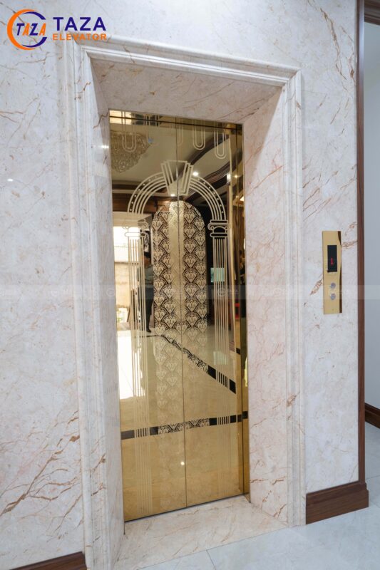Cửa tầng thang máy sang trọng