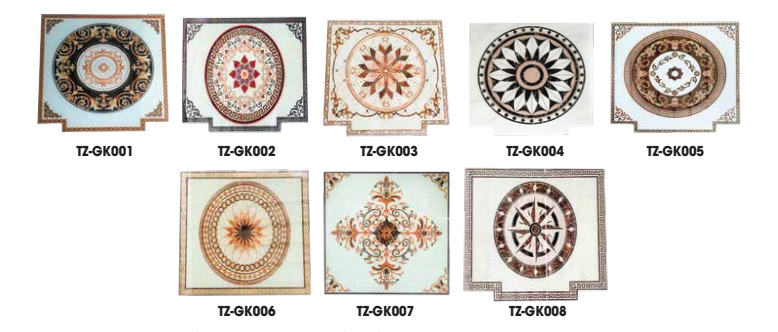 Sàn cabin kính hoa văn