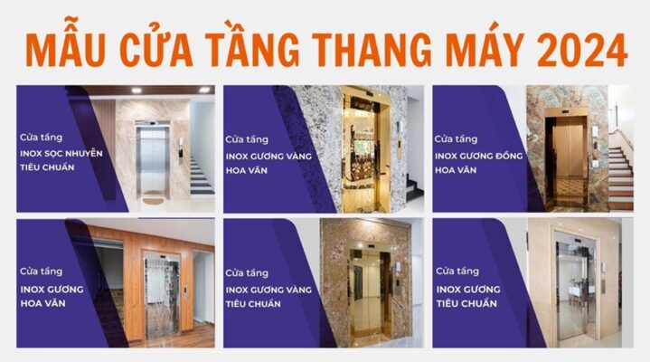 Đón đầu xu hướng với 06 mẫu cửa tầng thang máy đẹp nhất hiện nay
