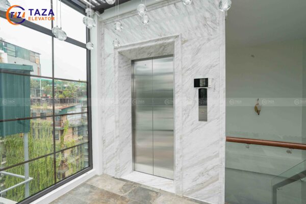 ốp đá thang máy gia đình