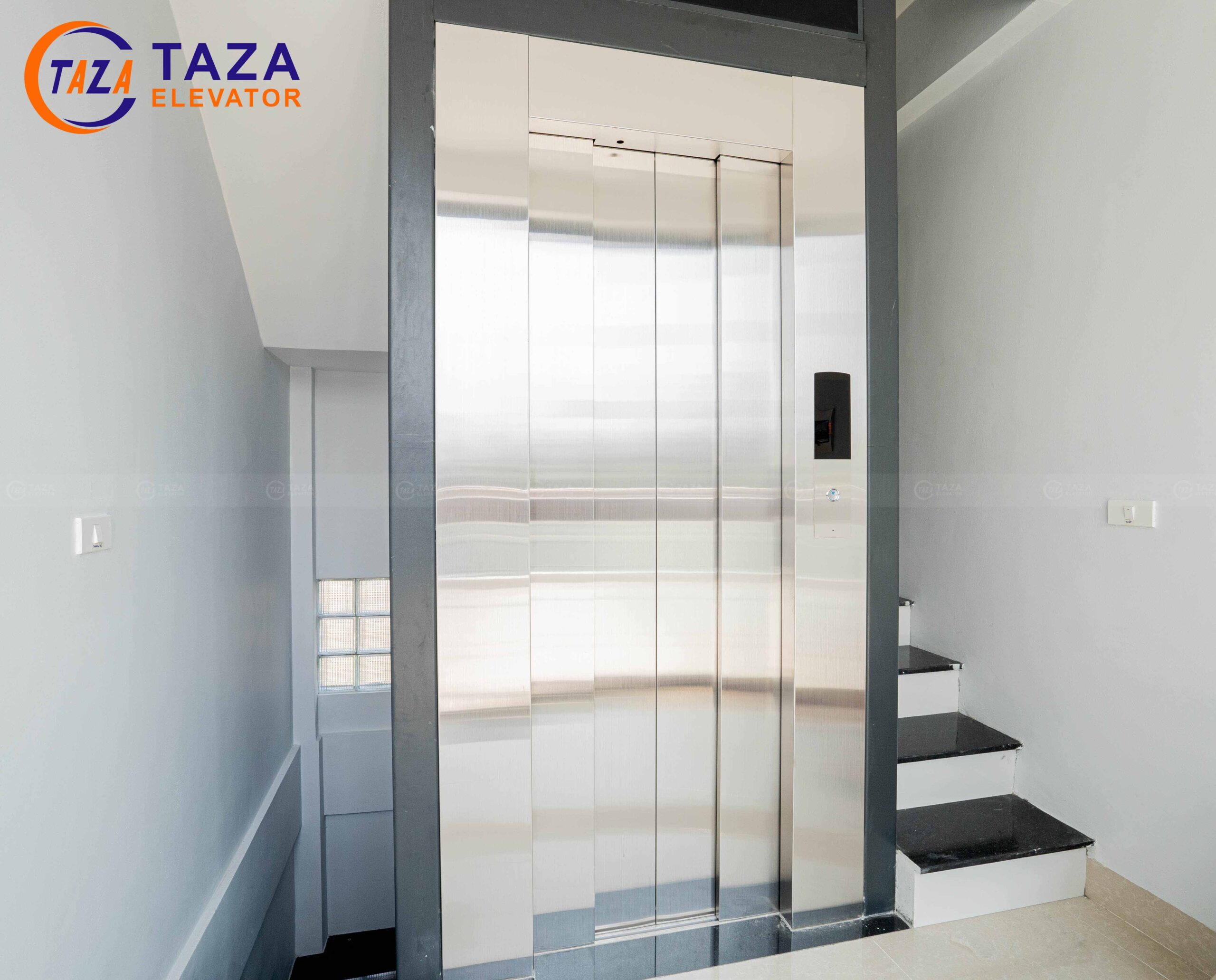 Thang máy homelift vách kính 