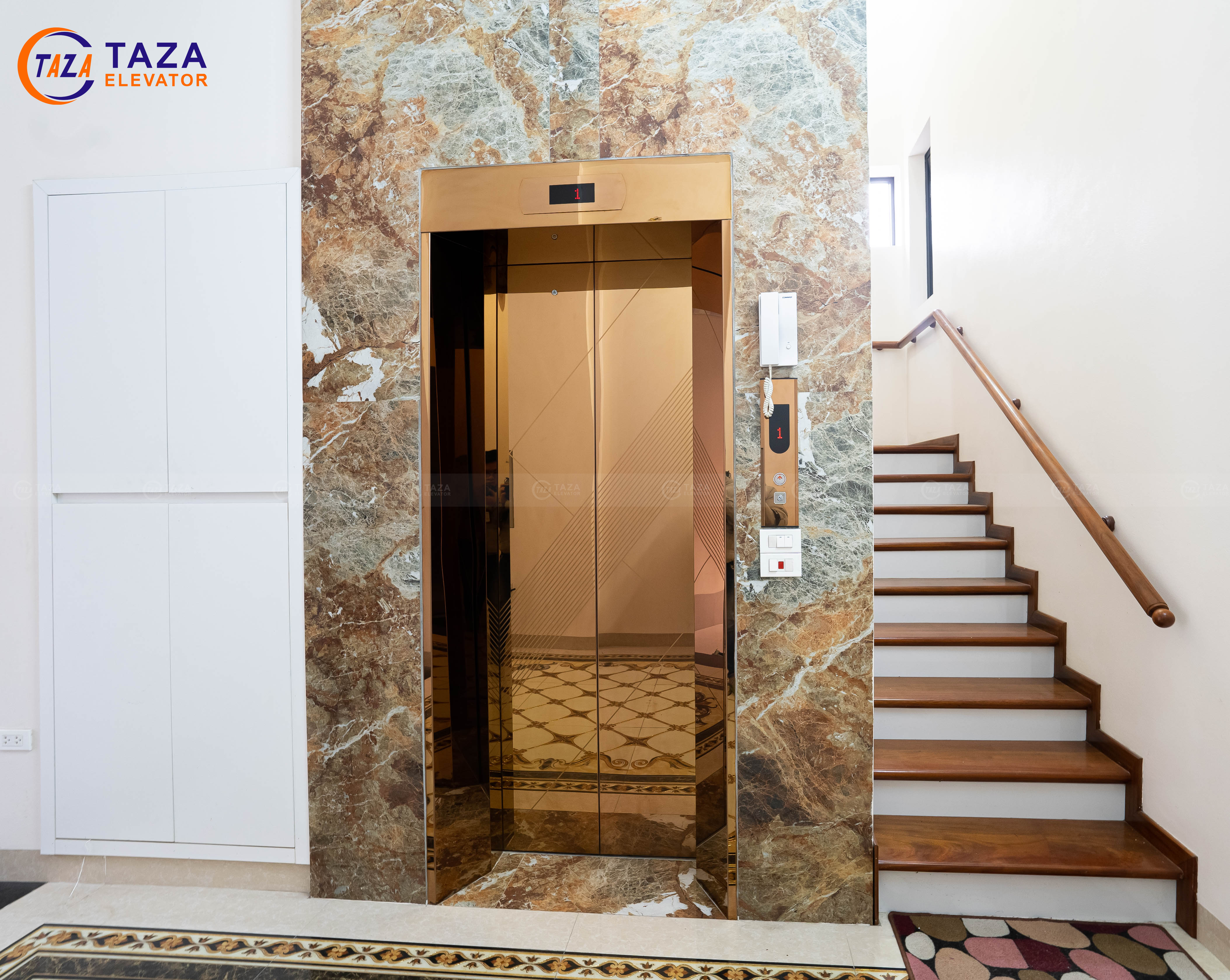 Hoa văn cửa tầng thang máy