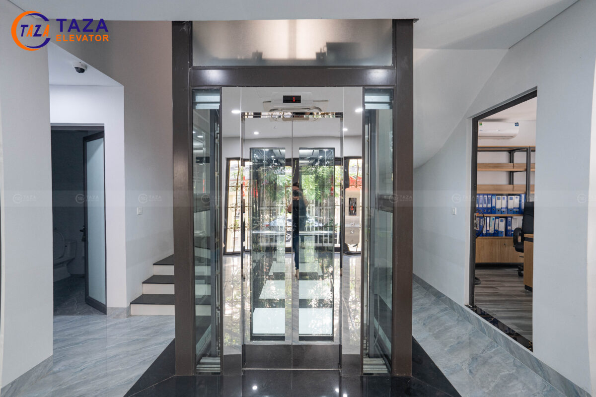 thang máy kính mini