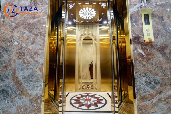 hoa văn vách cabin thang máy