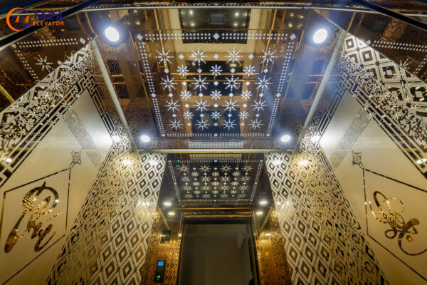 hoa văn vách cabin thang máy