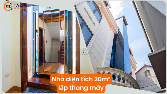 Nhà diện tích 20m² có lắp được thang máy không?