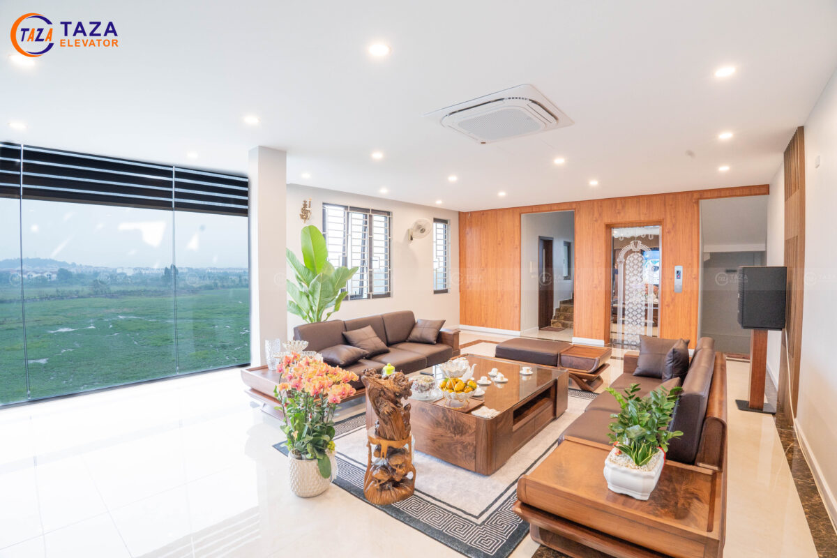 màu sắc cabin thang máy