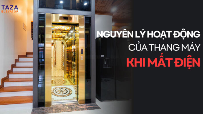Nguyên lý hoạt động của thang máy gia đình khi mất điện