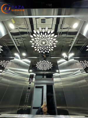 Thang máy tải khách tại công trình ông Nguyễn Huy Hải - Tân Triều