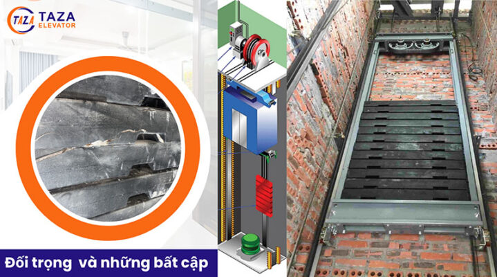Đối trọng thang máy và những bất cập người dùng cần biết