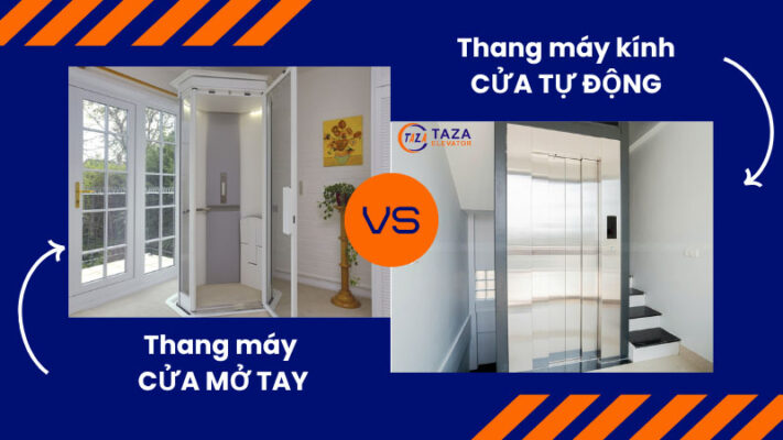 Nên chọn cửa thang máy mở tay hay cửa tự động? 