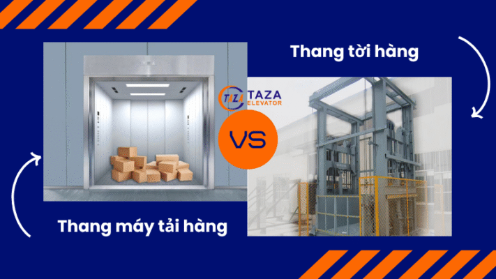 Thang máy tải hàng và thang tời hàng: Lựa chọn nào tối ưu?
