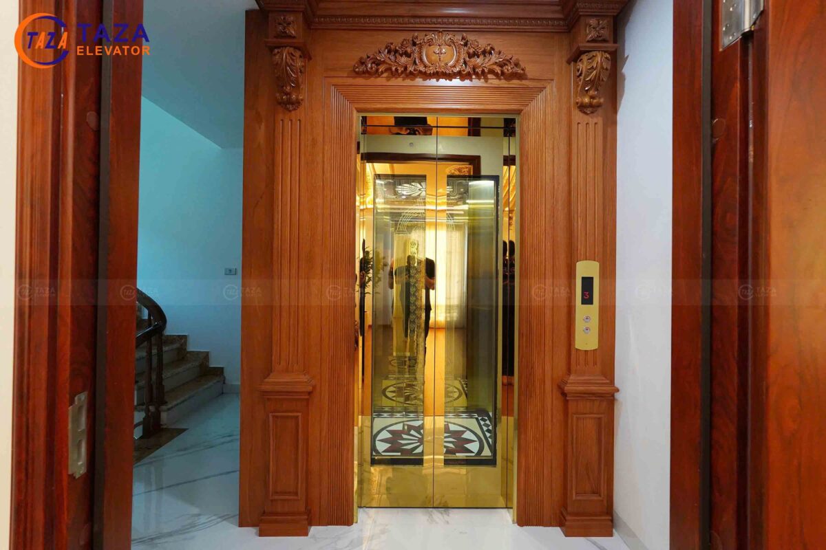 Mẫu thang máy cửa kính cường lực - Sang trọng & khác biệt