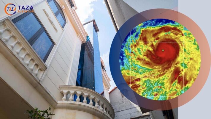 Thang máy kính ngoài trời - Mưa bão có nguy hiểm không?