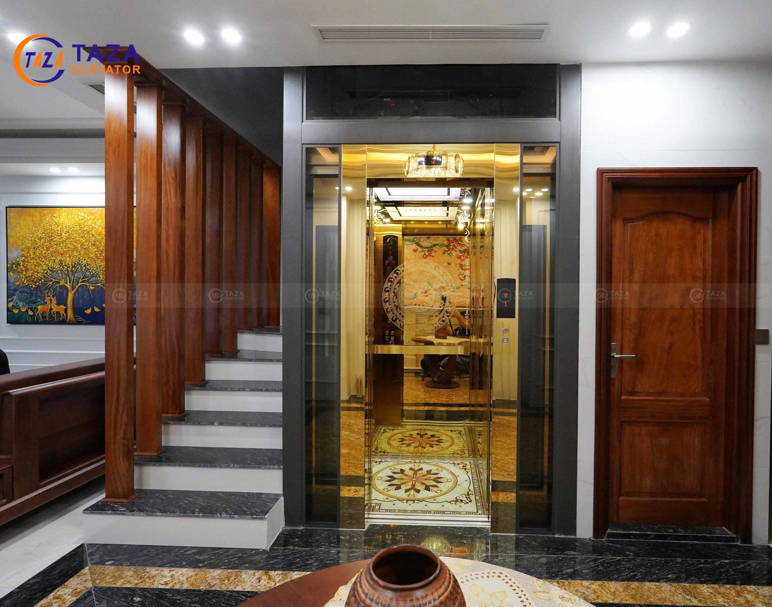 Thang máy kính cho biệt thự