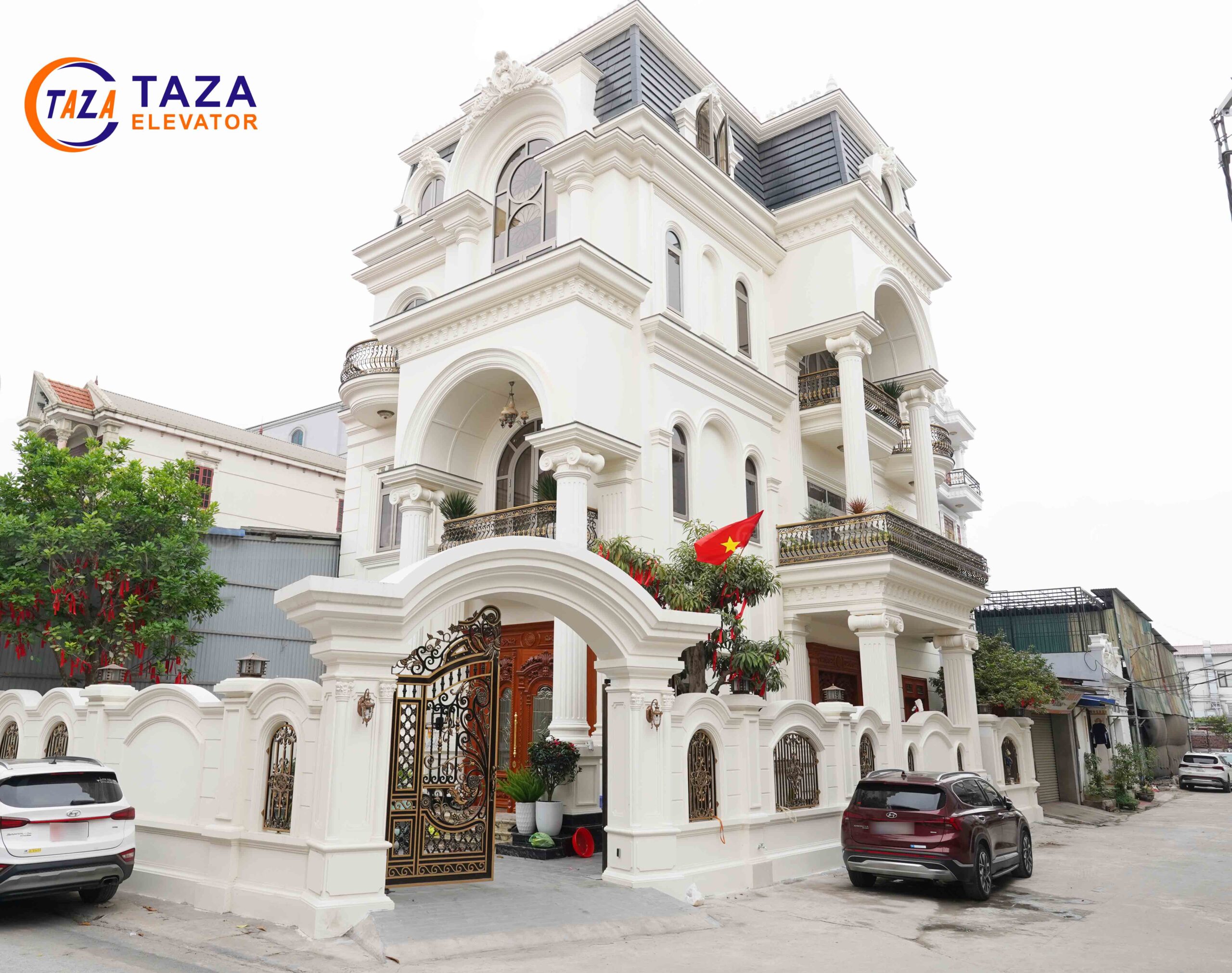 Dự án thang máy biệt thự lâu đài tại Yên Phong, Bắc Ninh