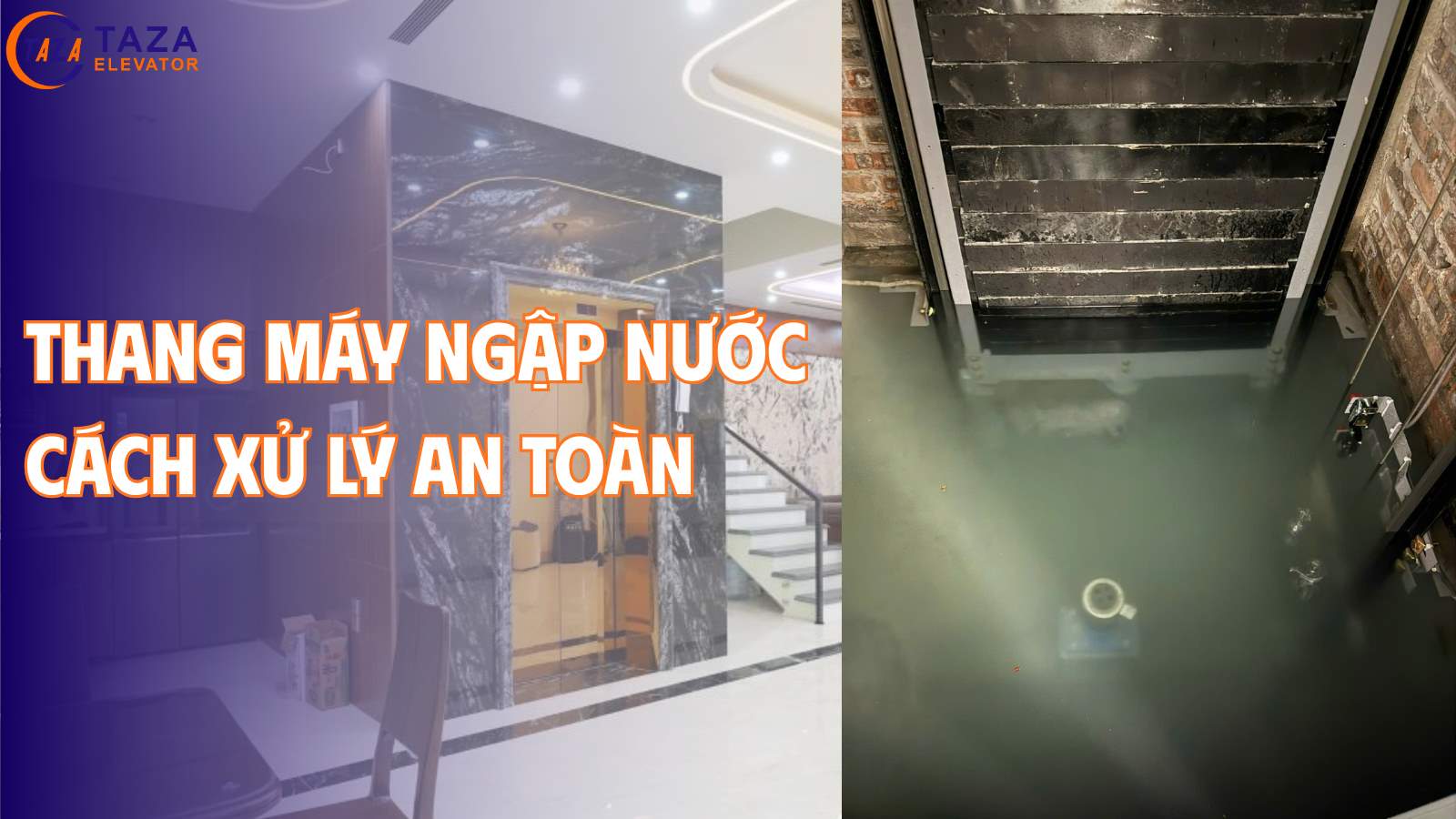 Thang máy bị ngập nước: Cách xử lý an toàn