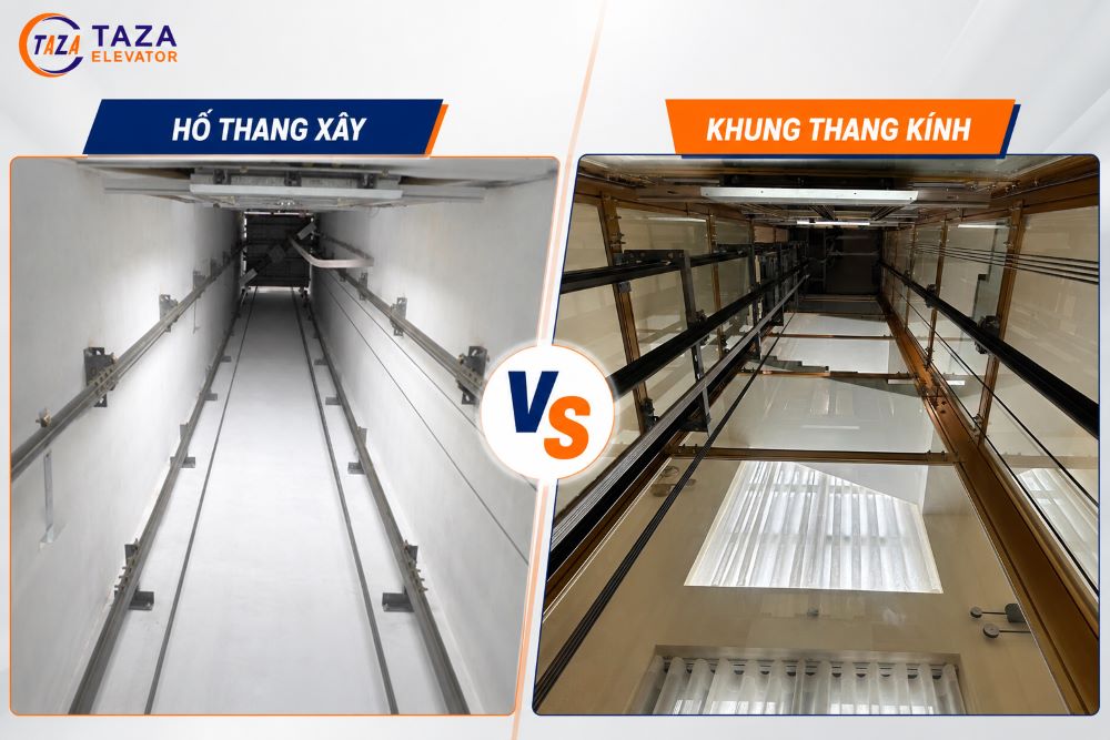 Thang xây hay thang kính? Đâu là lựa chọn phù hợp?