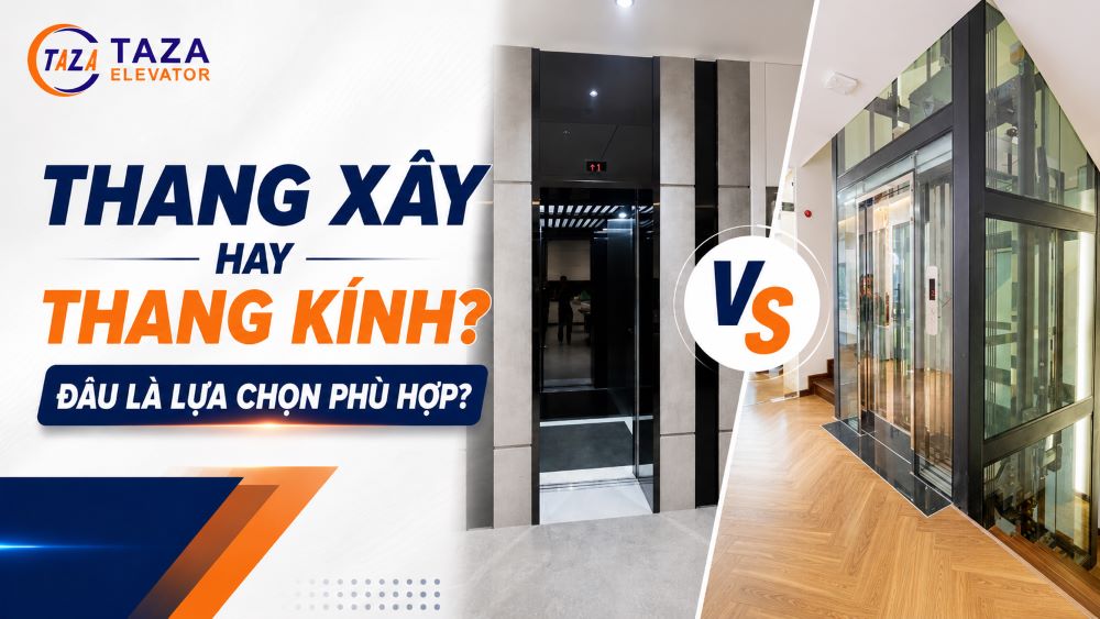 Thang xây hay thang kính? Đâu là lựa chọn phù hợp?